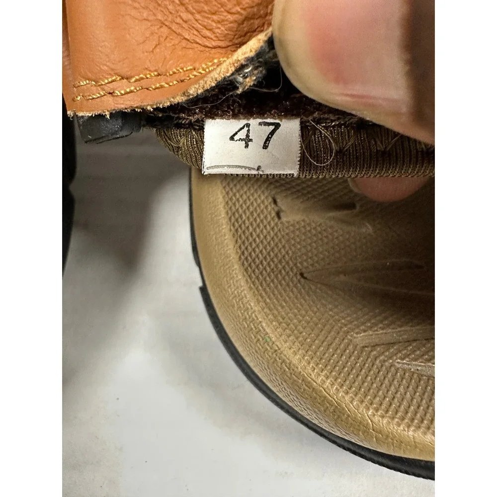 Fashion Mens Tan Brown Closed Toe Sport Hiking Sandals Size 47 Adjustable‎ Strap